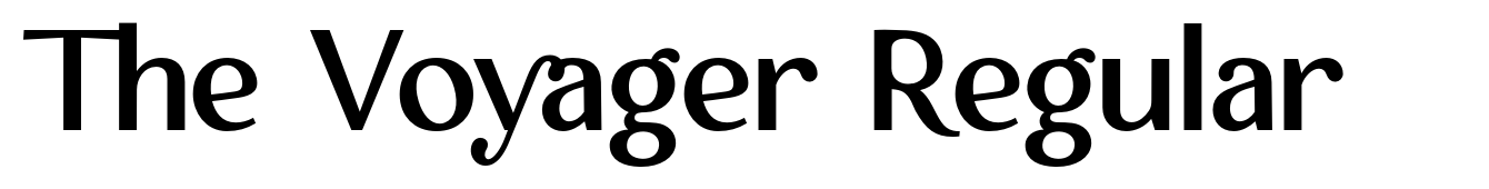 The Voyager Regular
